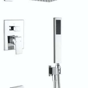 douche encastre 3 fonction chrome