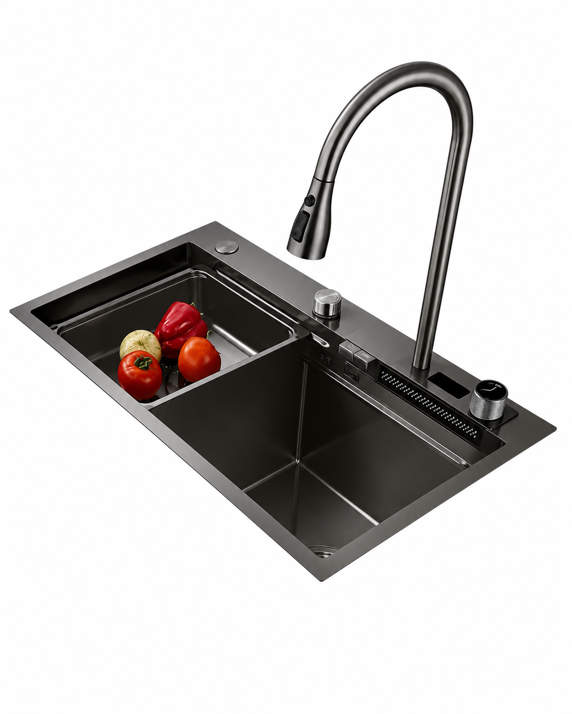 evier-cascade-noire-simple-75x46