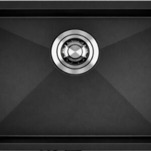 evier handmade 60X45 sous plan Noir MONACO